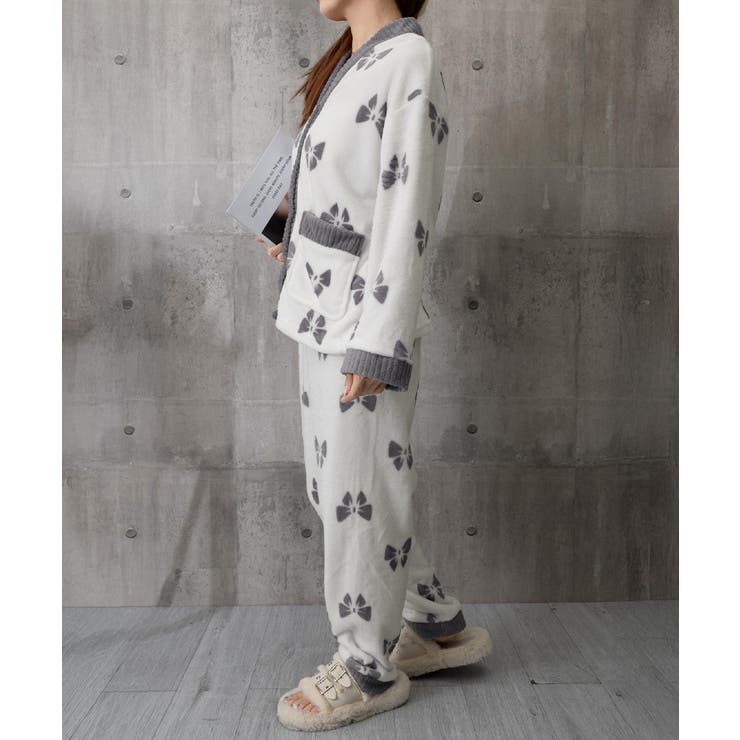 リボン柄 フリースルームウエア上下セット | SUNSHINE CLOSET | 詳細画像21 