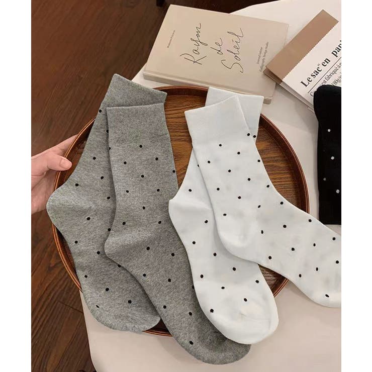 韓国風おしゃれ靴下美脚 綿混 大人可愛いソックスミドル丈 | SUNSHINE CLOSET | 詳細画像25 