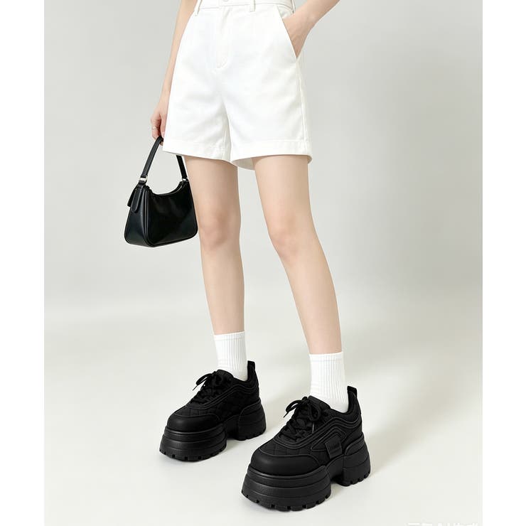 レースアップスニーカー ローカットスポーティー厚底靴疲れにくい 韓国風ダッドシュ… | SUNSHINE CLOSET | 詳細画像14 