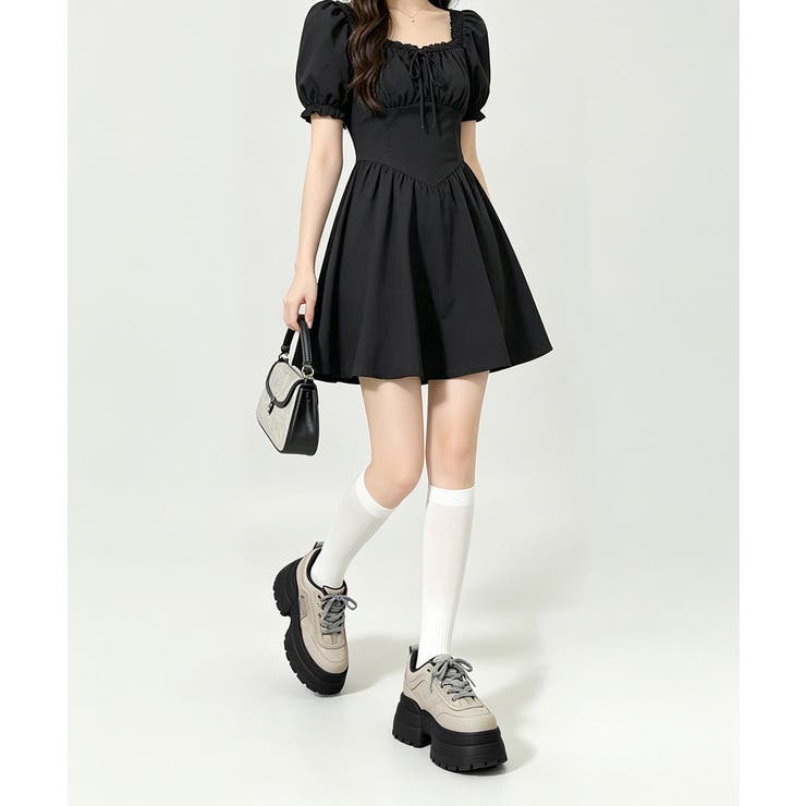 レースアップスニーカー ローカットスポーティー厚底靴疲れにくい 韓国風ダッドシュ… | SUNSHINE CLOSET | 詳細画像9 