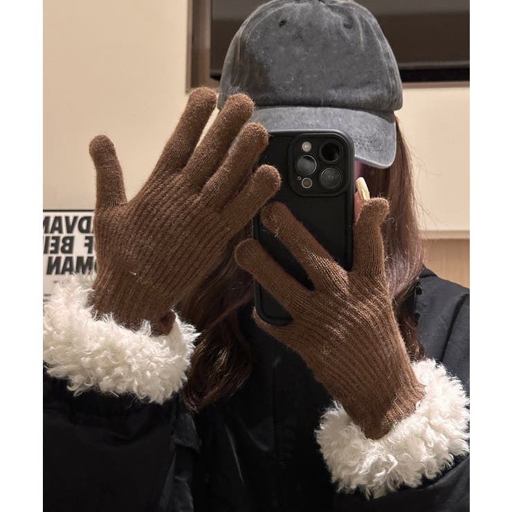 スマホ対応手袋 暖かい ボア袖グローブ冬 | SUNSHINE CLOSET | 詳細画像10 