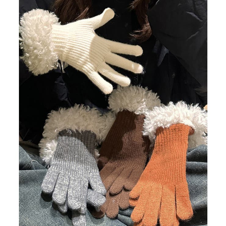 スマホ対応手袋 暖かい ボア袖グローブ冬 | SUNSHINE CLOSET | 詳細画像15 