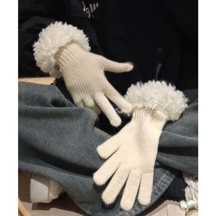 スマホ対応手袋 暖かい ボア袖グローブ冬 | SUNSHINE CLOSET | 詳細画像2 