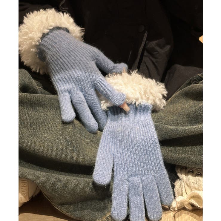 スマホ対応手袋 暖かい ボア袖グローブ冬 | SUNSHINE CLOSET | 詳細画像8 