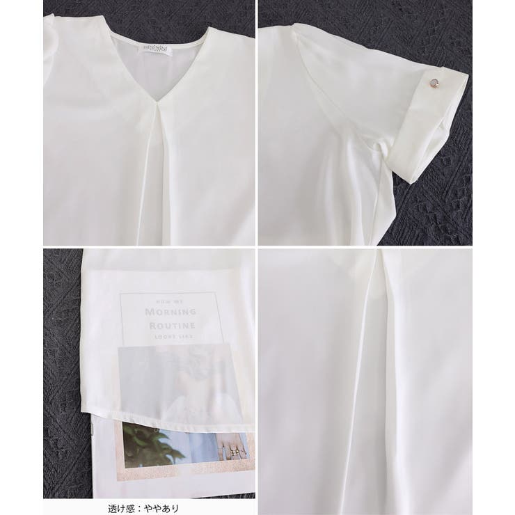 タックブラウスきれいめ オフィスブラウス 上品 | SUNSHINE CLOSET | 詳細画像19 