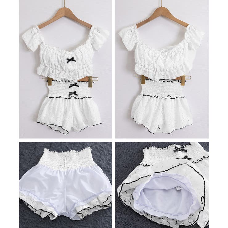 フリル セパレート水着 リボンオフショルダービキニ | SUNSHINE CLOSET | 詳細画像15 