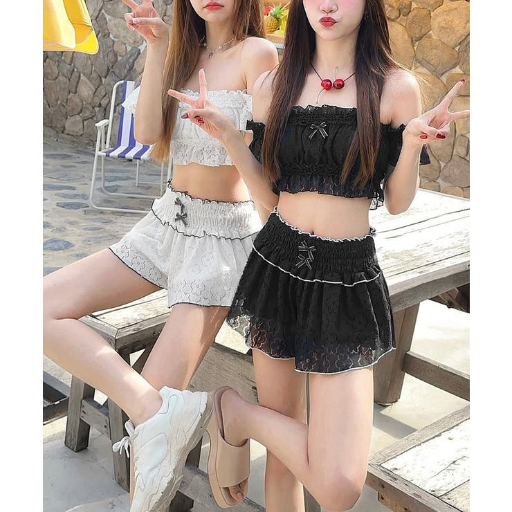 フリル セパレート水着 リボンオフショルダービキニ | SUNSHINE CLOSET | 詳細画像9 