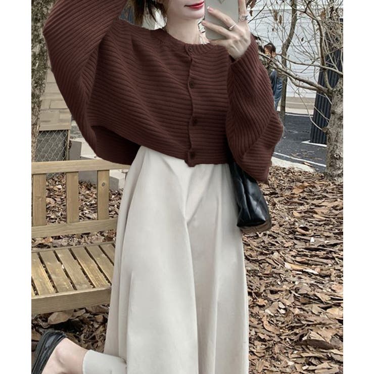 ドルマンニットトップス ショート丈ニット | SUNSHINE CLOSET | 詳細画像12 