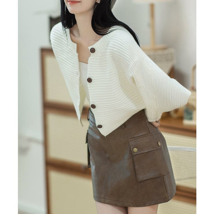 ドルマンニットトップス ショート丈ニット | SUNSHINE CLOSET | 詳細画像8 