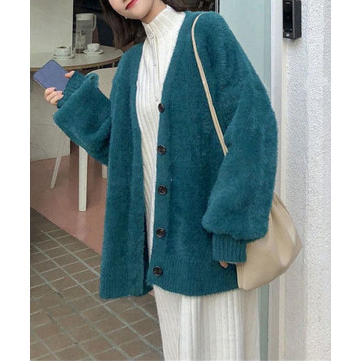 ふわふわシャギーニットカーディガン韓国風 | SUNSHINE CLOSET | 詳細画像15 