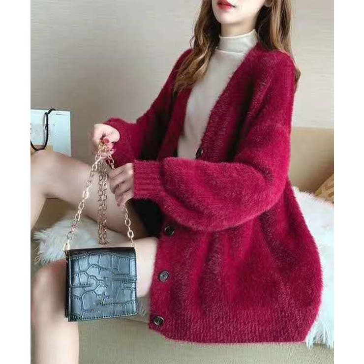 ふわふわシャギーニットカーディガン韓国風 | SUNSHINE CLOSET | 詳細画像17 