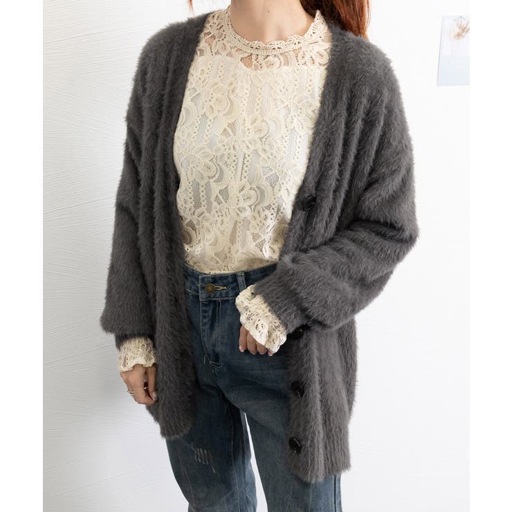 ふわふわシャギーニットカーディガン韓国風 | SUNSHINE CLOSET | 詳細画像19 