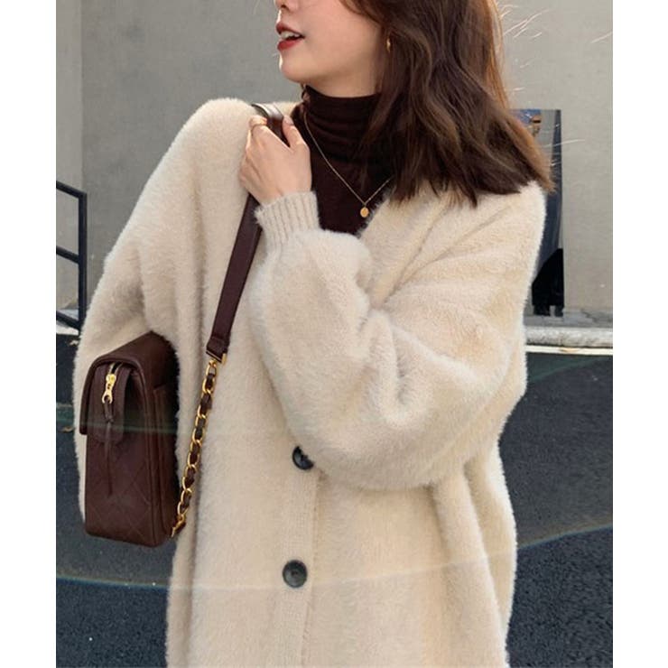 ふわふわシャギーニットカーディガン韓国風 | SUNSHINE CLOSET | 詳細画像2 