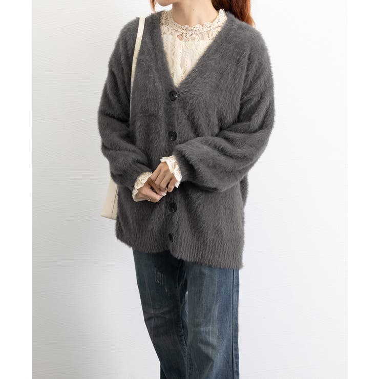 ふわふわシャギーニットカーディガン韓国風 | SUNSHINE CLOSET | 詳細画像20 