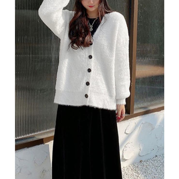 ふわふわシャギーニットカーディガン韓国風 | SUNSHINE CLOSET | 詳細画像8 