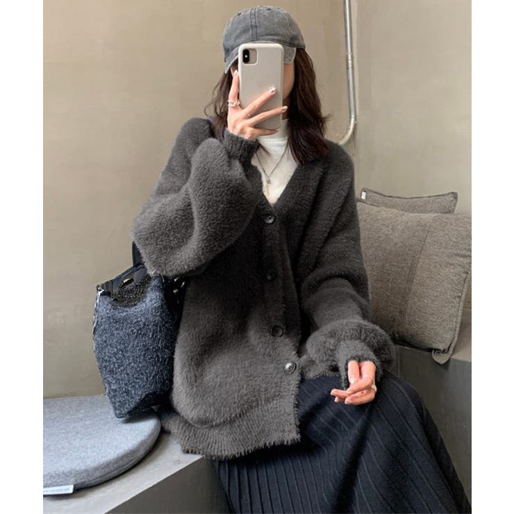 ふわふわシャギーニットカーディガン韓国風 | SUNSHINE CLOSET | 詳細画像9 