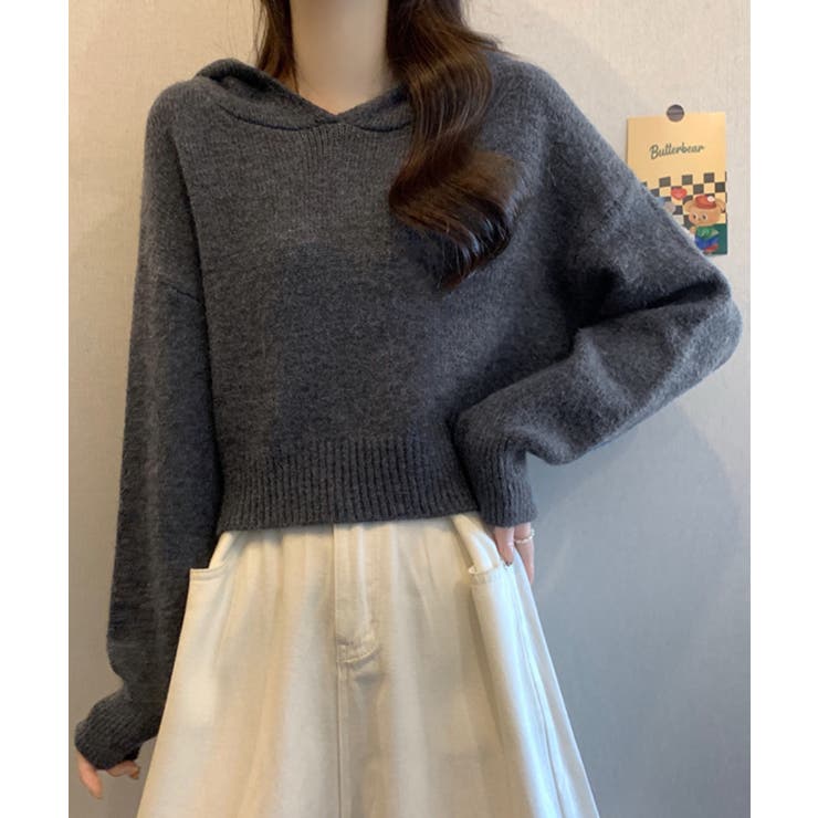 ニットパーカーフード付き ニットセーター | SUNSHINE CLOSET | 詳細画像10 