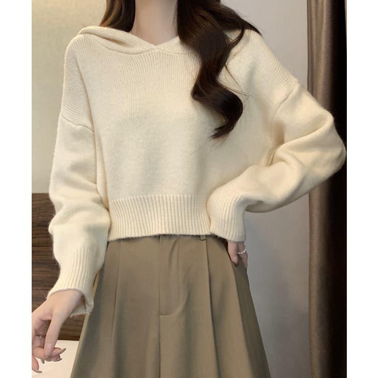 ニットパーカーフード付き ニットセーター | SUNSHINE CLOSET | 詳細画像2 
