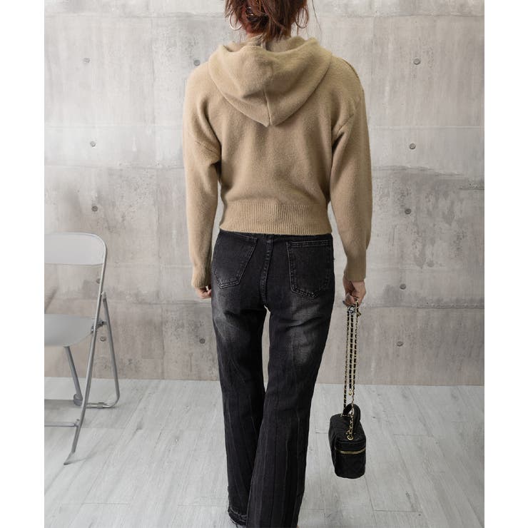 ニットパーカーフード付き ニットセーター | SUNSHINE CLOSET | 詳細画像20 