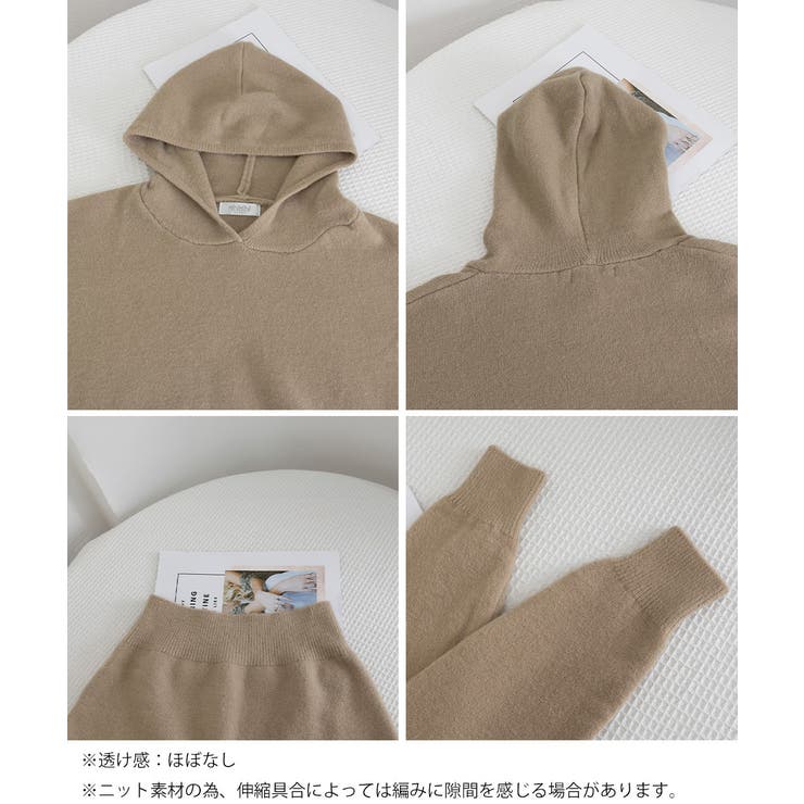 ニットパーカーフード付き ニットセーター | SUNSHINE CLOSET | 詳細画像24 