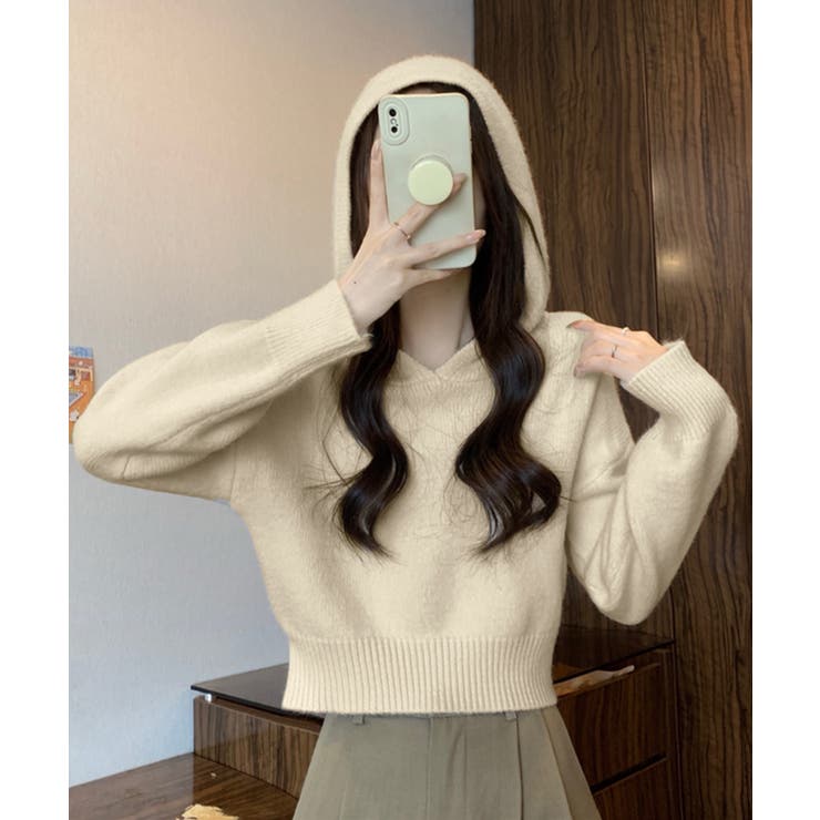 ニットパーカーフード付き ニットセーター | SUNSHINE CLOSET | 詳細画像4 