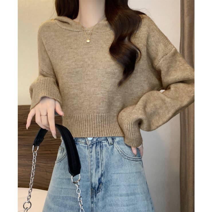 ニットパーカーフード付き ニットセーター | SUNSHINE CLOSET | 詳細画像7 