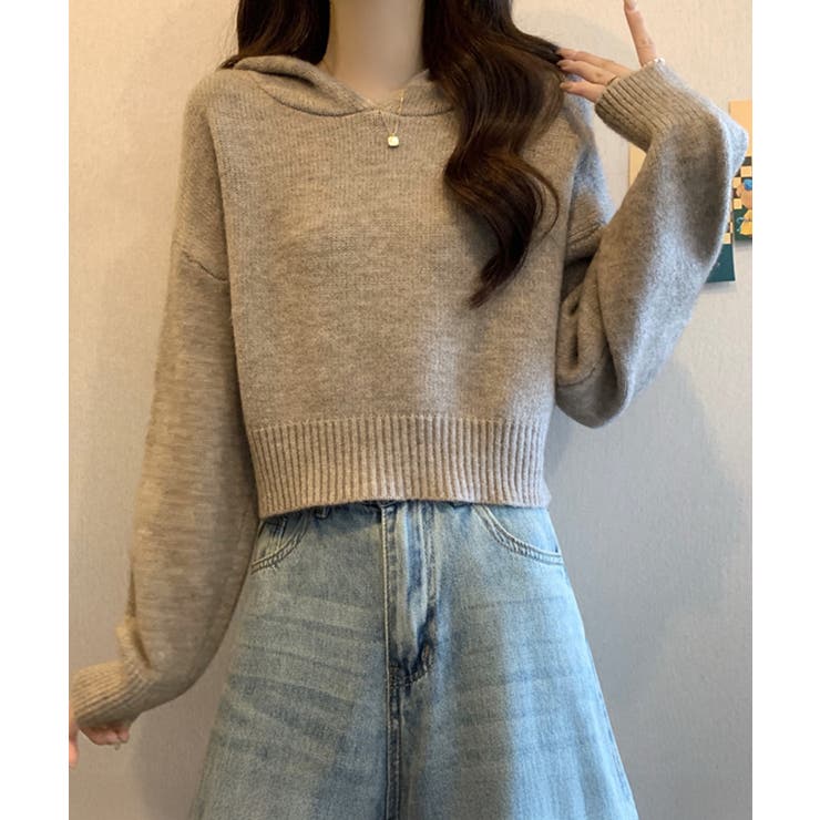 ニットパーカーフード付き ニットセーター | SUNSHINE CLOSET | 詳細画像8 