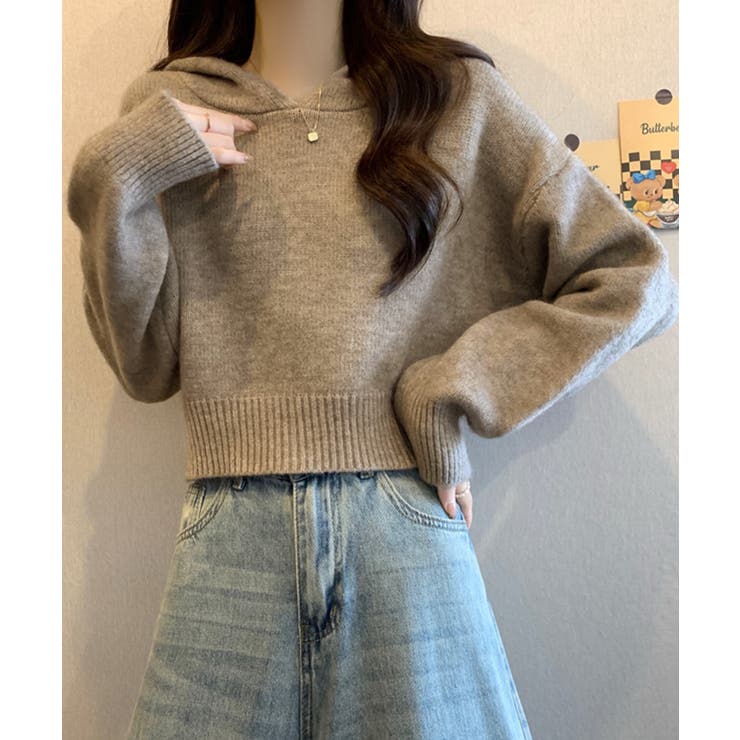 ニットパーカーフード付き ニットセーター | SUNSHINE CLOSET | 詳細画像9 