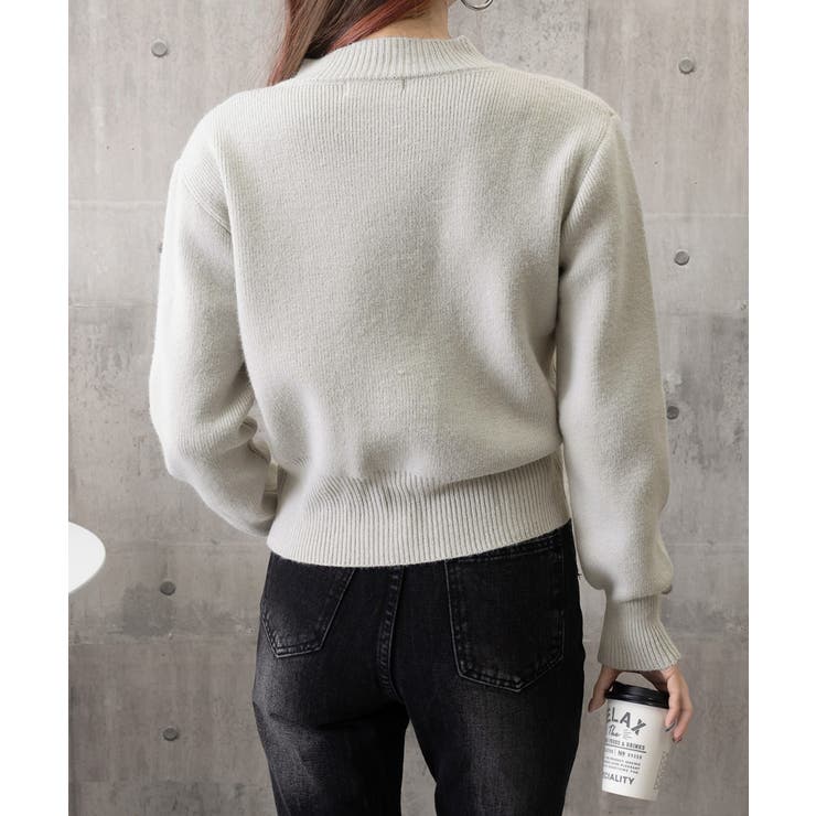 ショート丈ニットカーディガンポケット付き | SUNSHINE CLOSET | 詳細画像17 