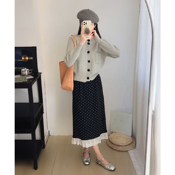 ショート丈ニットカーディガンポケット付き | SUNSHINE CLOSET | 詳細画像8 