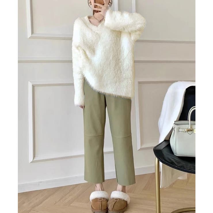 シャギーニットトップスふわふわニット秋冬 | SUNSHINE CLOSET | 詳細画像22 