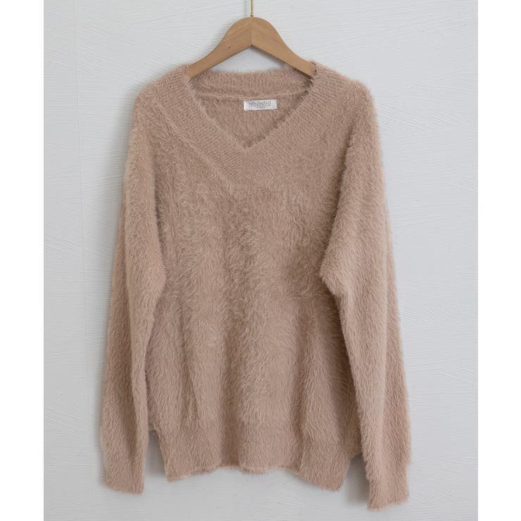 シャギーニットトップスふわふわニット秋冬 | SUNSHINE CLOSET | 詳細画像32 