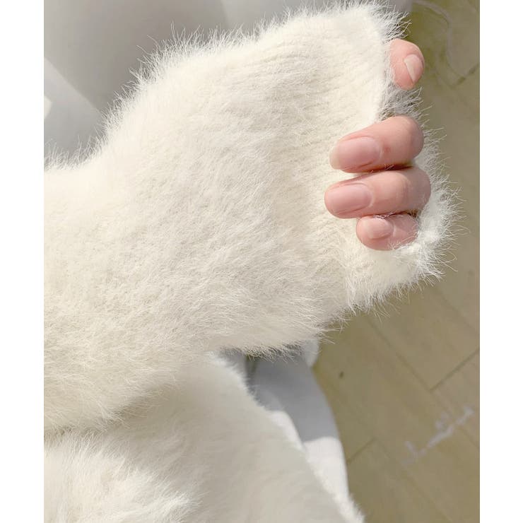 シャギーニットトップスふわふわニット秋冬 | SUNSHINE CLOSET | 詳細画像6 