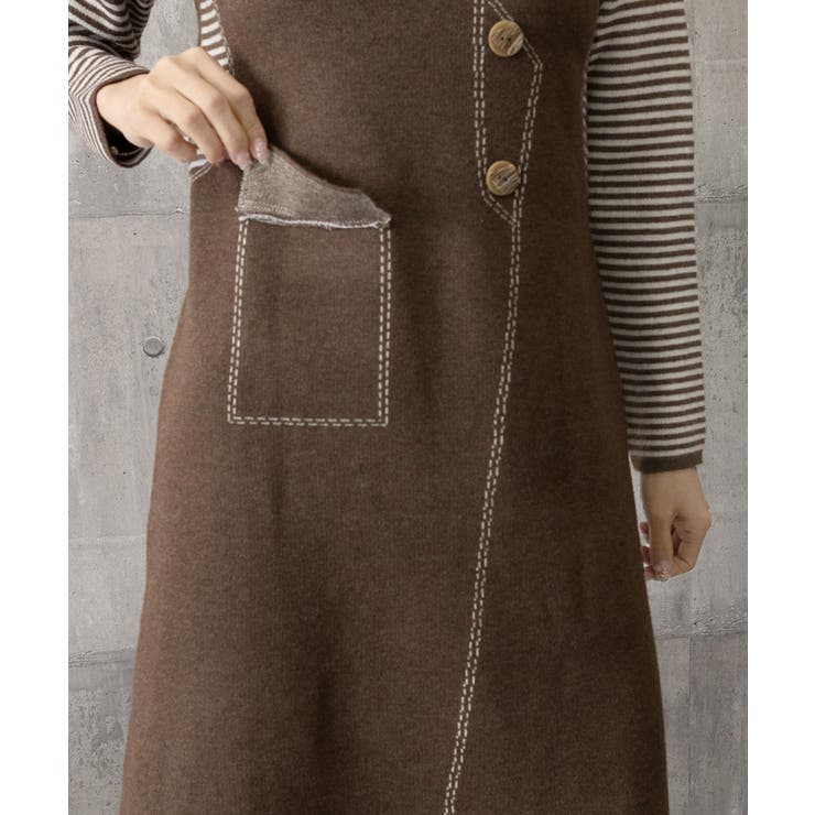 レイヤード風ニットワンピース レディース | SUNSHINE CLOSET | 詳細画像18 