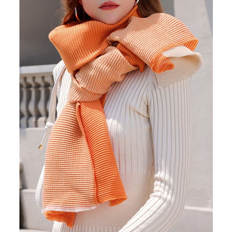 リバーシブルマフラー 配色 大判ストール | SUNSHINE CLOSET | 詳細画像12 