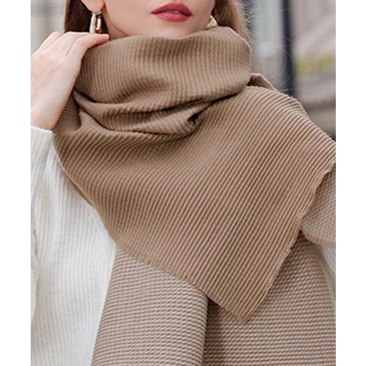 リバーシブルマフラー 配色 大判ストール | SUNSHINE CLOSET | 詳細画像4 