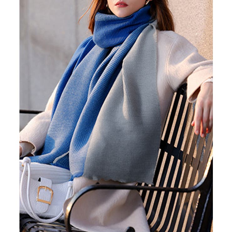 リバーシブルマフラー 配色 大判ストール | SUNSHINE CLOSET | 詳細画像6 