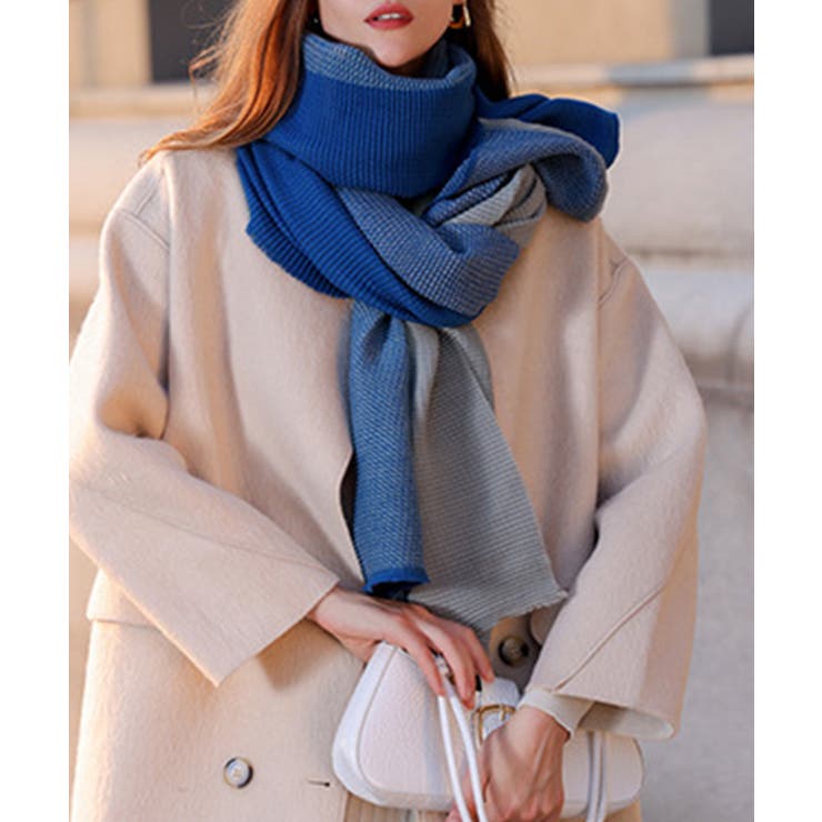 リバーシブルマフラー 配色 大判ストール | SUNSHINE CLOSET | 詳細画像7 