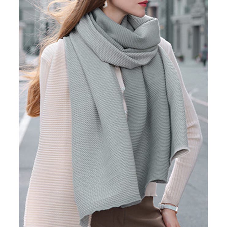 リバーシブルマフラー 配色 大判ストール | SUNSHINE CLOSET | 詳細画像9 