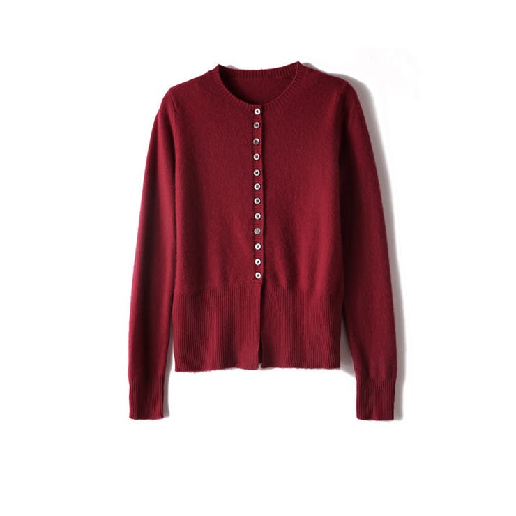 ニットセーターフロントボタンニットカーデ[品番：AGCW0006080