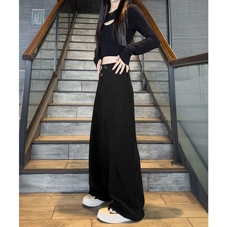 ウエストラップスラックスパンツレディース | SUNSHINE CLOSET | 詳細画像4 