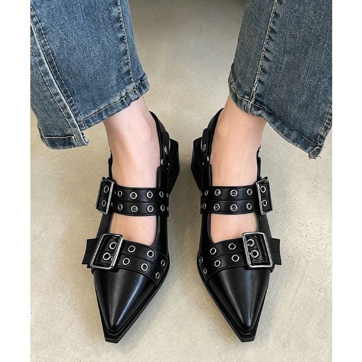 チャンキーヒールパンプスレディース 歩きやすいバックストラップパンプスモード系バ… | SUNSHINE CLOSET | 詳細画像2 