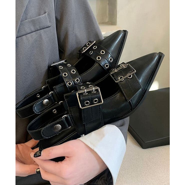 チャンキーヒールパンプスレディース 歩きやすいバックストラップパンプスモード系バ… | SUNSHINE CLOSET | 詳細画像6 