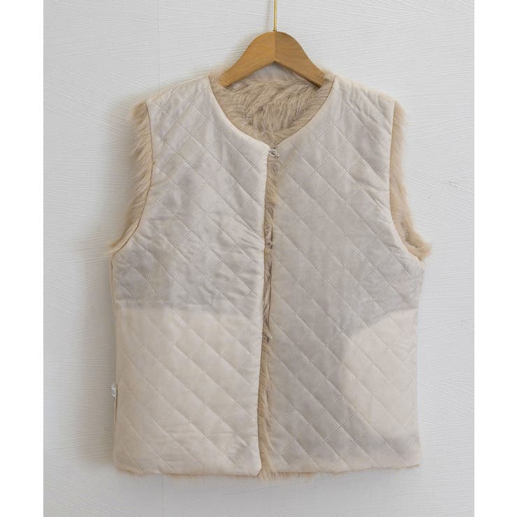 フェイクファーベスト ふわふわファージレ | SUNSHINE CLOSET | 詳細画像20 