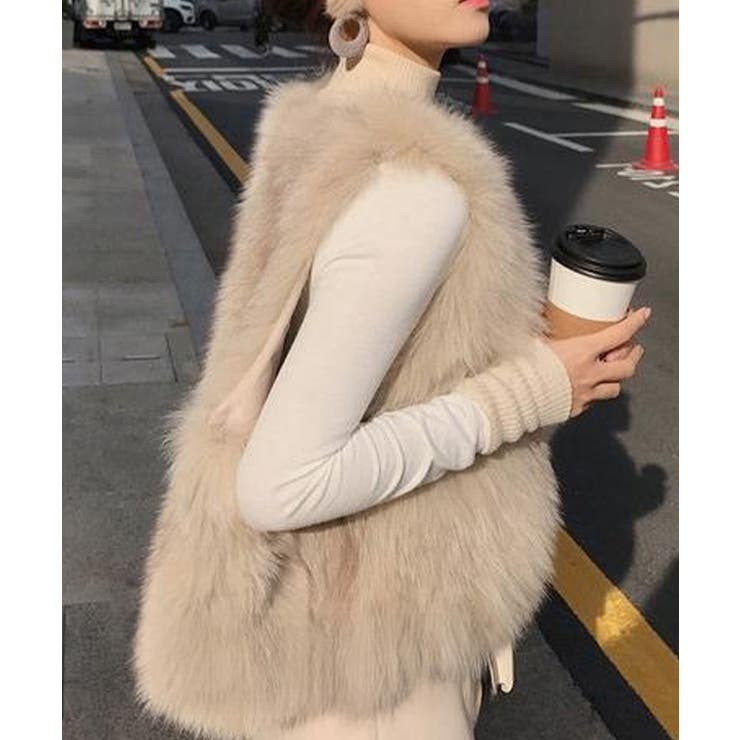 フェイクファーベスト ふわふわファージレ | SUNSHINE CLOSET | 詳細画像3 