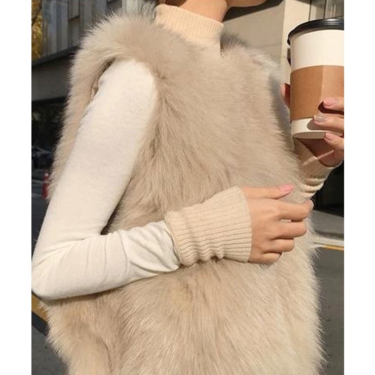 フェイクファーベスト ふわふわファージレ | SUNSHINE CLOSET | 詳細画像7 