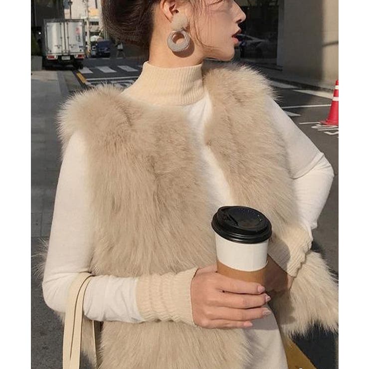 フェイクファーベスト ふわふわファージレ | SUNSHINE CLOSET | 詳細画像8 