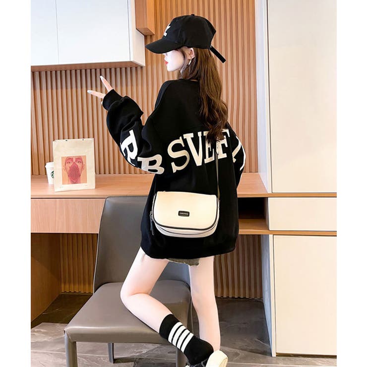 ロゴトレーナーレディースワッフルトップス | SUNSHINE CLOSET | 詳細画像6 