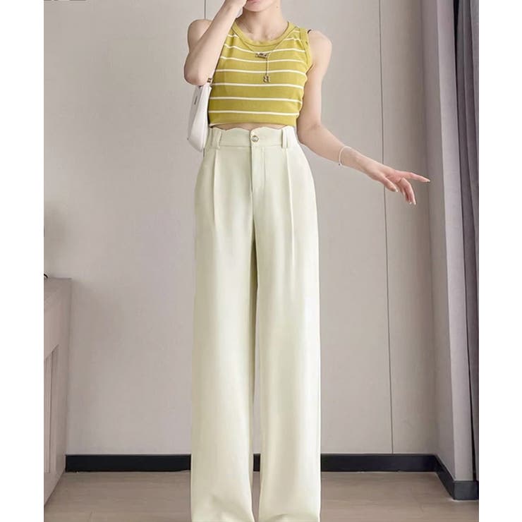 ハイウエスト美脚脚長ロングパンツ 上品イージーパンツ 細見えスラックスきれいめス… | SUNSHINE CLOSET | 詳細画像11 