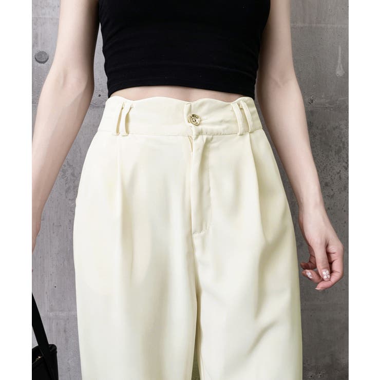 ハイウエスト美脚脚長ロングパンツ 上品イージーパンツ 細見えスラックスきれいめス… | SUNSHINE CLOSET | 詳細画像20 